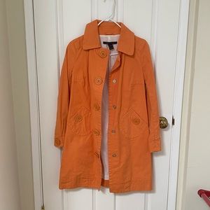 Marc Jacobs orange trench coat